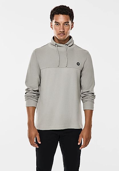STREET ONE MEN Sweatshirt, mit Schalkragen günstig online kaufen