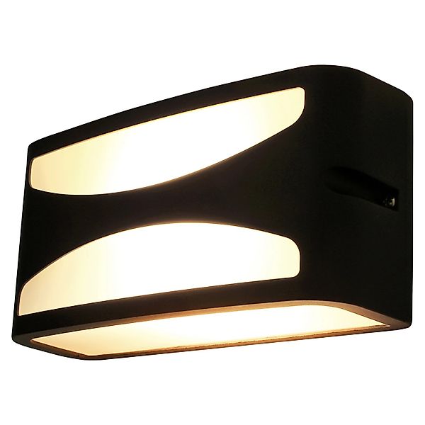 Eco-Light Aussenwandleuchte Leipzig 1-flammig 22 cm x 9 cm x 11 cm Anthrazi günstig online kaufen
