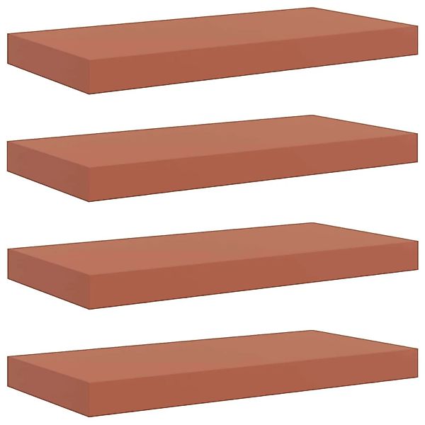 vidaXL Wandregal Wandmontiert 4 Stk Rot 50 x 23 x 4 cm Holzwerkstoff 420199 günstig online kaufen