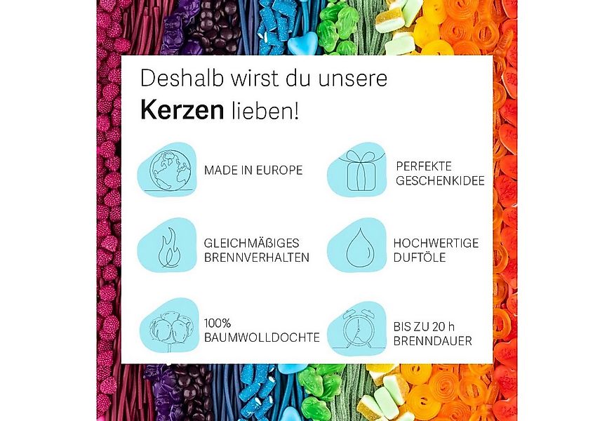 HARIBO Duftkerze Haribo™ im Geschenkkarto, Melon Mix günstig online kaufen