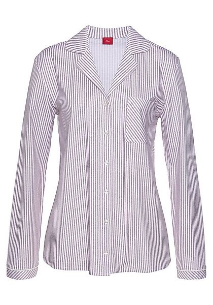 s.Oliver Pyjamaoberteil 1-teilig, 1 tlg. mit Reverskragen günstig online kaufen