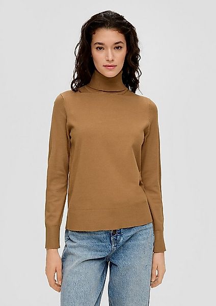 s.Oliver Longpullover Strickpullover Feinstrickpullover mit Rollkragen günstig online kaufen