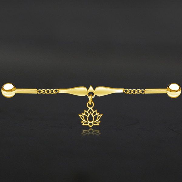 viva-adorno Piercing-Set Industrial Piercing Scaffold Kette günstig online kaufen