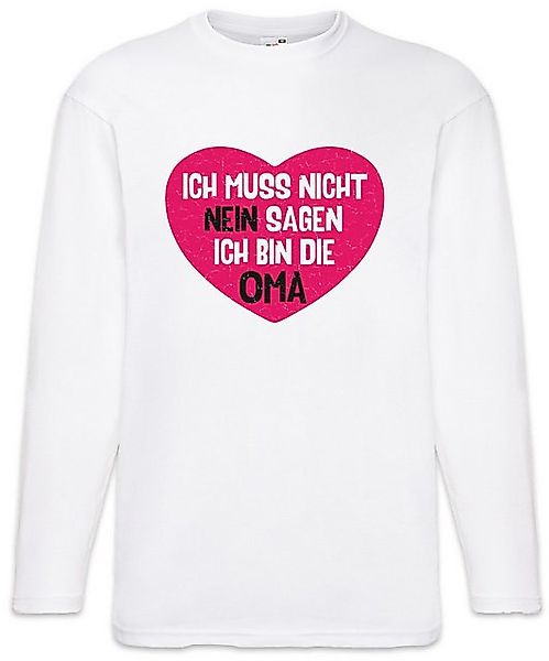 Urban Backwoods Langarmshirt Ich Muss Nicht Nein Sagen Langarm T-Shirt Fun günstig online kaufen