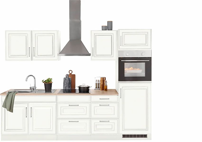 HELD MÖBEL Küchenzeile "Stockholm", Breite 270 cm, mit hochwertigen MDF Fro günstig online kaufen