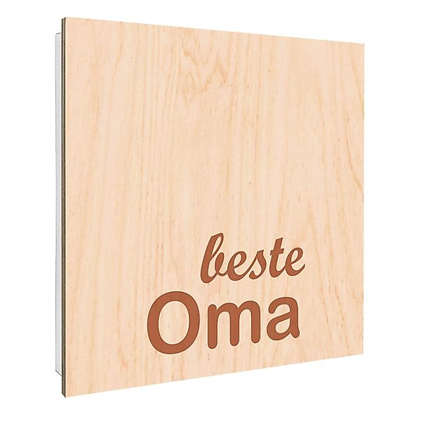 Banjado Großer Schlüsselbox Holz 30x30cm Weiß Scharnier Rechts 50 Haken Sch günstig online kaufen