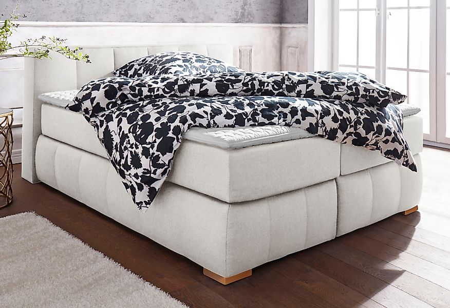 Home affaire Boxspringbett "Chelles", inkl. Kaltschaumtopper, in 5 Breiten günstig online kaufen