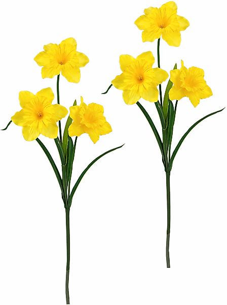 I.GE.A. Kunstblume "Narzissen" Blumenarrangements Deko Narzisse Tischdeko D günstig online kaufen
