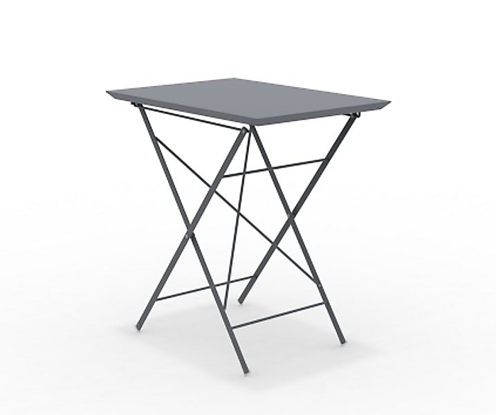 STEP - Faltbarer Gartentisch 70x50 cm dunkelgrau günstig online kaufen