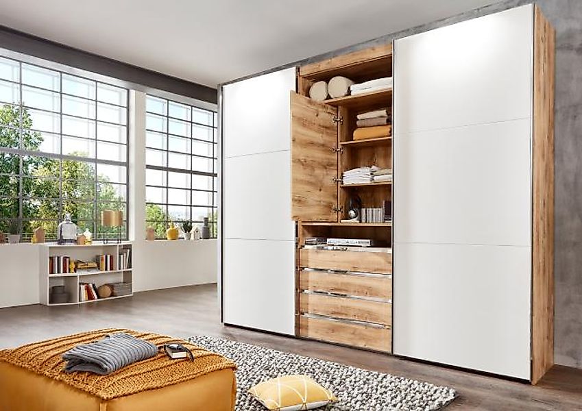 Kleiderschrank 2trg inkl. drehbaren Spiegel-Element MAGIC von FRESHTOGO Bra günstig online kaufen