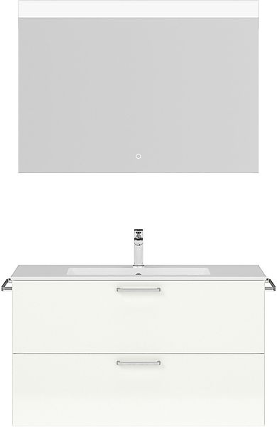 nobilia® Badmöbel-Set »Tolvina« vormontiert, mit Soft-Close, 2 Stk. tlg. Ho günstig online kaufen