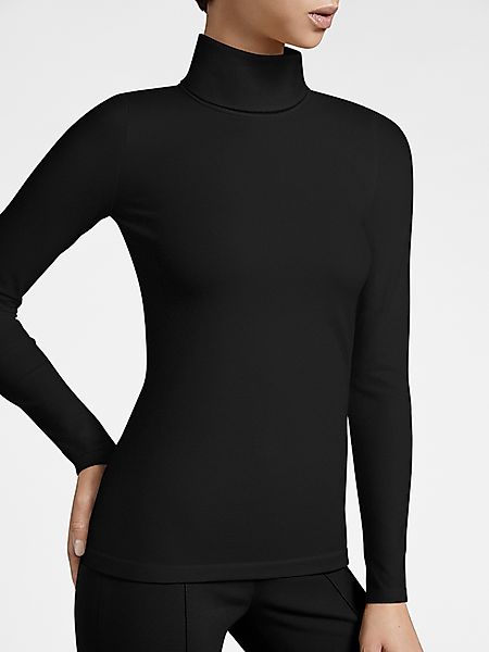 Wolford - Turtleneck Top Long Sleeves, Frau, black, Größe: S günstig online kaufen