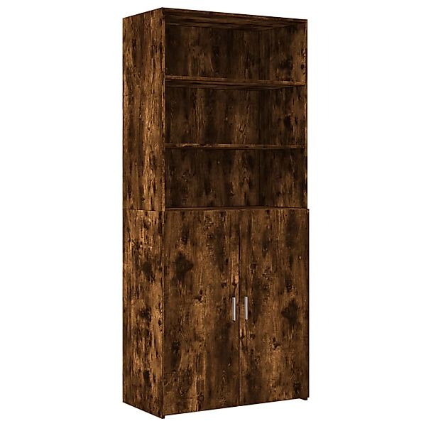 vidaXL Highboard Räuchereiche 80x42,5x185 cm Holzwerkstoff 3281382 günstig online kaufen