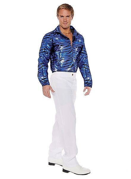 Underwraps T-Shirt Disco Hemd Blue Tiger günstig online kaufen