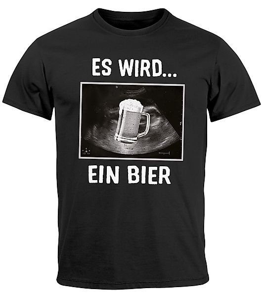MoonWorks Print-Shirt Herren T-Shirt Männer Bier günstig online kaufen