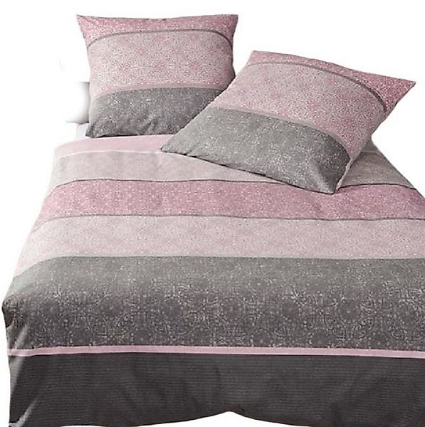 soma Bettwäsche Bettbezug 135x200 80x80 biber gestreift warm sale bieber St günstig online kaufen