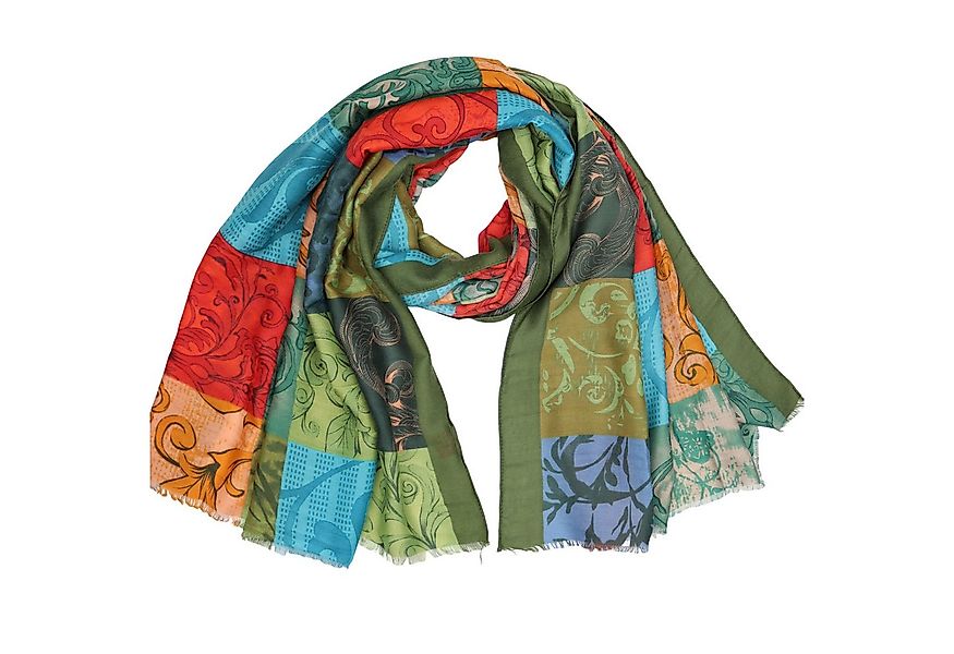 MIRROSI Modeschal Weich XXL ca.90x180cm Schal Bunt Bohemian Muster, (Neue K günstig online kaufen