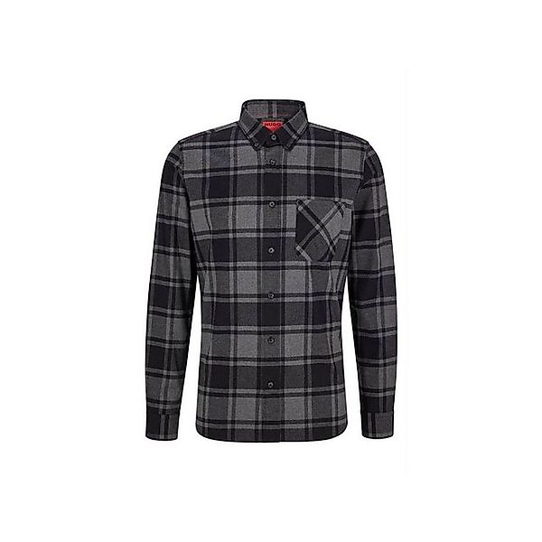 HUGO Langarmhemd Herren Langarm Freizeithemd für Herren in schwarz (1-tlg) günstig online kaufen