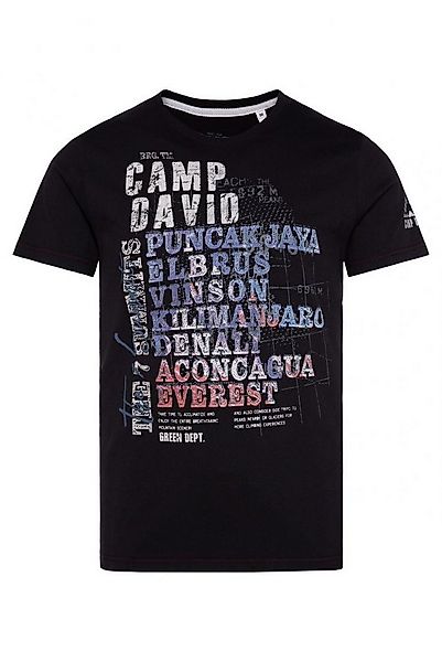 CAMP DAVID T-Shirt mit Wording Print black günstig online kaufen