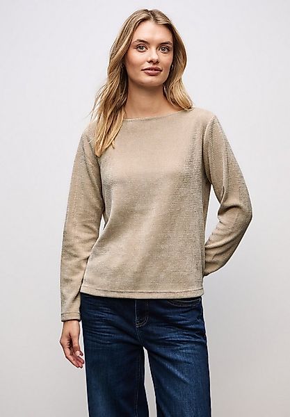 STREET ONE Rundhalspullover mit U-Boot Ausschnitt günstig online kaufen