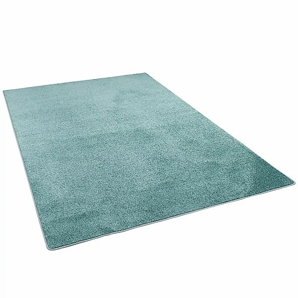 Snapstyle Hochflor Velours Teppich Luna Mintgrün 200x200cm günstig online kaufen