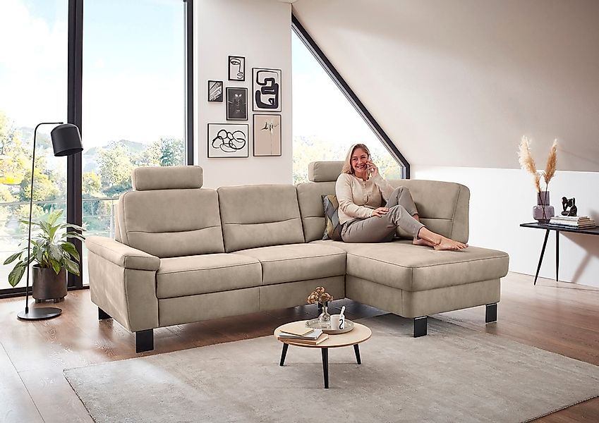 Die PlanBar Ecksofa "PP-PF23172 L-Form, Breite 244 cm" Eckgarnitur mit beso günstig online kaufen