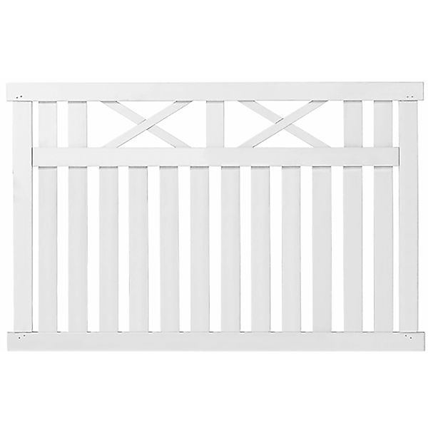 Vorgartenzaun Vinesse Nadelholz Weiß 150 cm x 96 cm günstig online kaufen