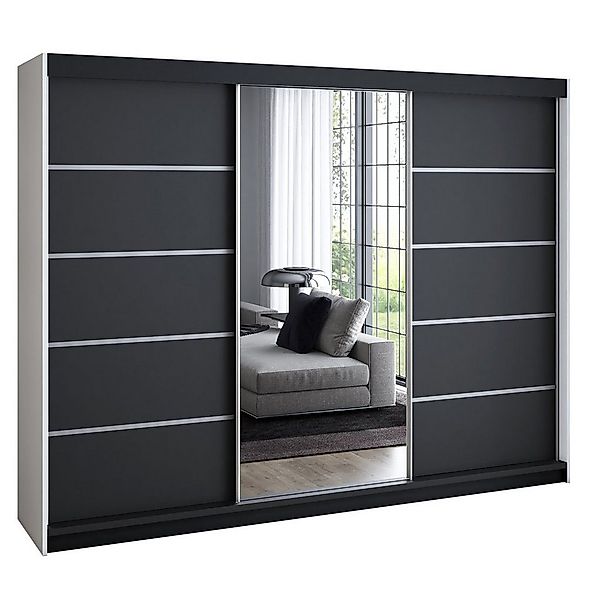 A&J MöbelLand GmbH Schiebetürenschrank VILANO mit 4 Schubladen und Spiegel günstig online kaufen