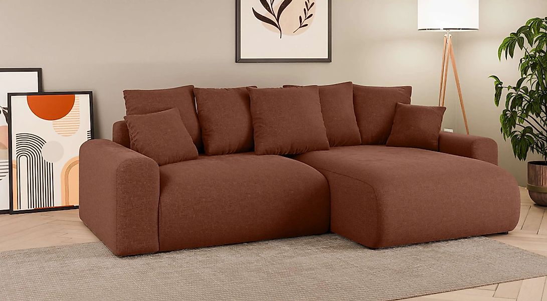 Home affaire Ecksofa "LAKESIDE klein mit Bettfunktion und Bettkasten, B/T/H günstig online kaufen