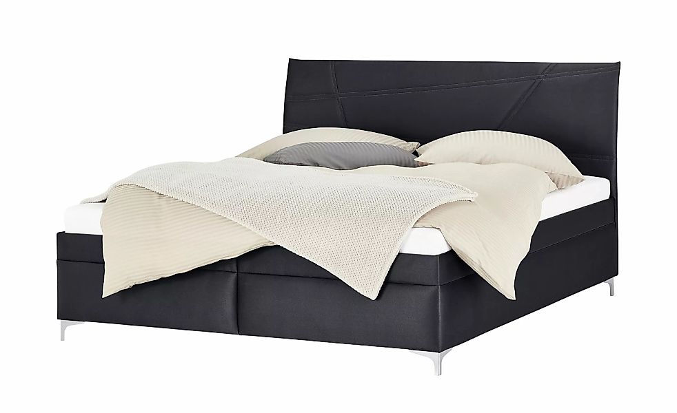 Polsterbett mit Matratze und Stauraum Lerryn ¦ schwarz ¦ Maße (cm): B: 166 günstig online kaufen