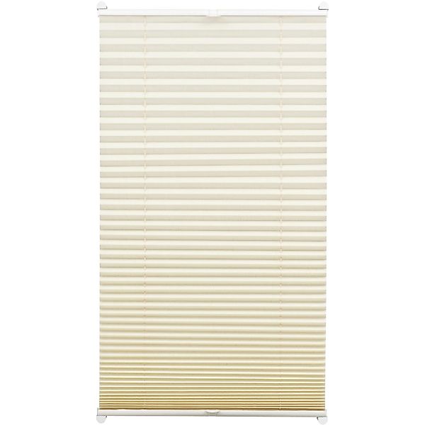Gardinia EasyFix Thermo-Plissee mit 2 Bedienschienen 40 cm x 130 cm Elfenbe günstig online kaufen