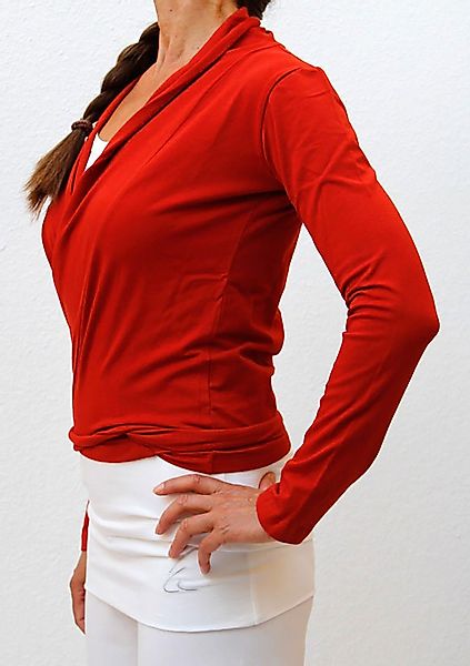 ESPARTO Yoga-Wickeljacke Wickelshirt Dhaara in Bio-Baumwolle günstig online kaufen