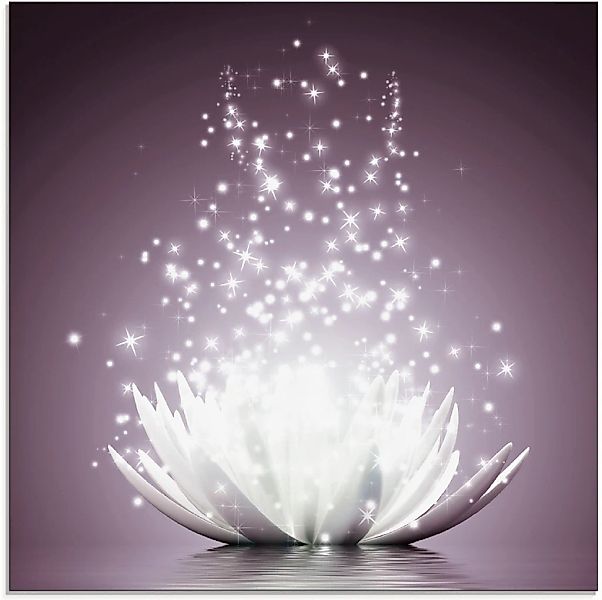 Artland Glasbild "Magie der Lotus-Blume", Blumen, (1 St.), in verschiedenen günstig online kaufen