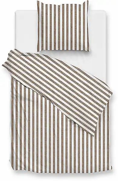 ZO HOME Bettwäsche »Banda-di-Lino« 3 Stk. tlg. Bettwäsche aus 100% Baumwoll günstig online kaufen
