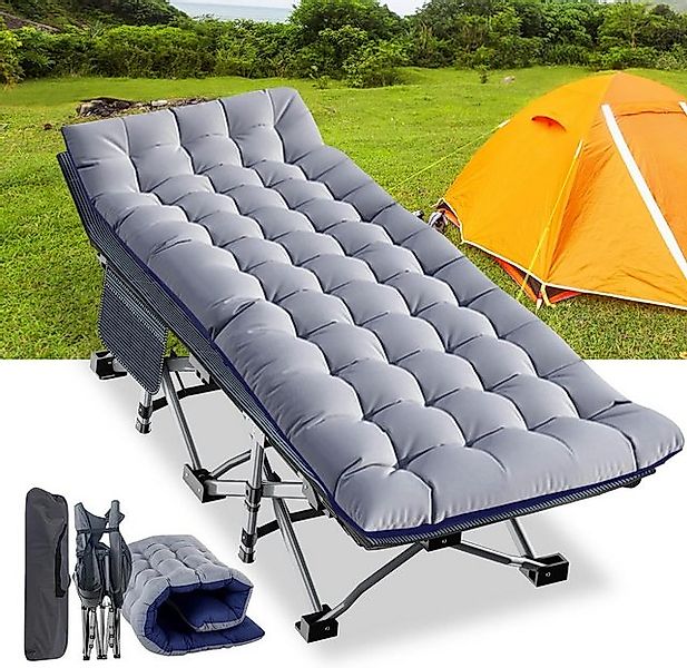 Meulbaty Klappbett 190x71x36cm klappbar Feldbett, Stahlrahmen + Oxford-Stof günstig online kaufen