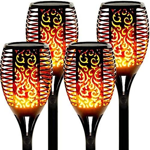 LA CUTE LED Solarleuchte Solar Gartenfackel günstig online kaufen