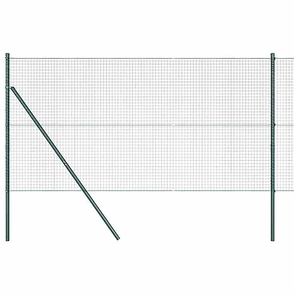 vidaXL Zaunpfosten Grün 10 x 1,4 m 25 x 25 mm Netz Stahl und PVC 3351701 günstig online kaufen