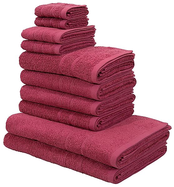 my home Handtuch Set Inga, Duschtücher, günstig online kaufen