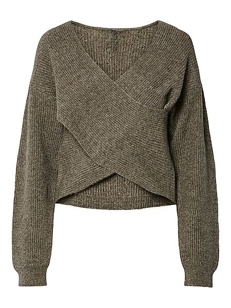 pieces Wickelpullover PCSILLY LS REV WRAP KNIT NOOS BC im Wickeldesign günstig online kaufen