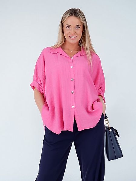 YC Fashion & Style Longbluse Weite Damenbluse aus 100 % Viskose mit Knopfle günstig online kaufen