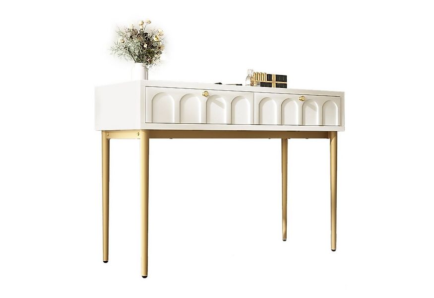 HAUSS SPOLE Sideboard 100x45x76.5cm Schminktisch mit 2 Schubladen für Schla günstig online kaufen