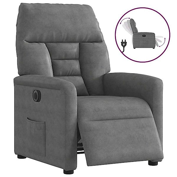 vidaXL Relaxsessel Elektrisch Dunkelgrau Mikrofasergewebe 3303075 günstig online kaufen