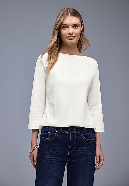 STREET ONE 3/4-Arm-Shirt in Rippstruktur günstig online kaufen