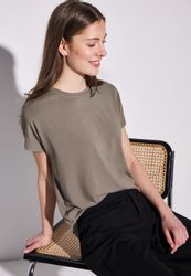 STREET ONE T-Shirt aus strecthigem Viskosematerial günstig online kaufen