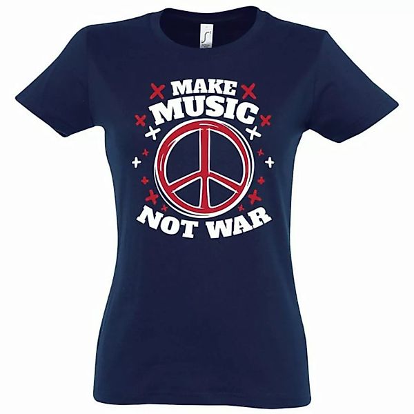 Youth Designz T-Shirt "Make Music Not War" Damen Shirt mit trendigem Frontp günstig online kaufen