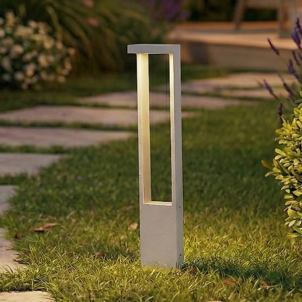 Lindby LED-Wegeleuchte Lonete, weiß, Höhe 65 cm, IP65 günstig online kaufen