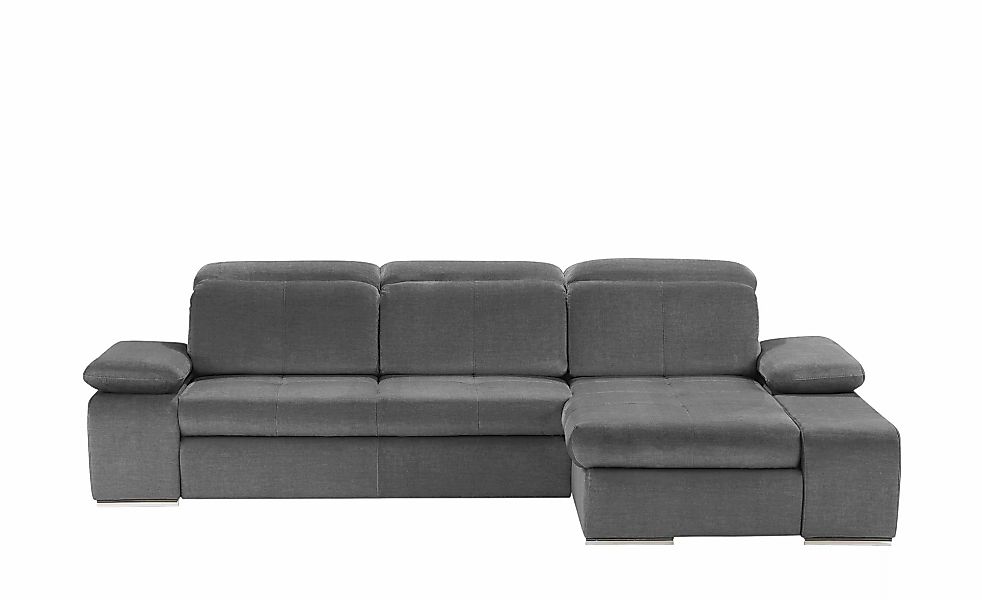 switch Ecksofa aus Mikrofaser Avilla ¦ grau ¦ Maße (cm): B: 285 H: 86 T: 18 günstig online kaufen