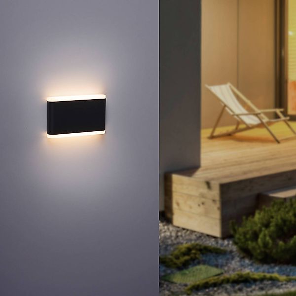 Paul Neuhaus LED-Außenwandleuchte Elsa, 18 cm, up/down, IP65 günstig online kaufen