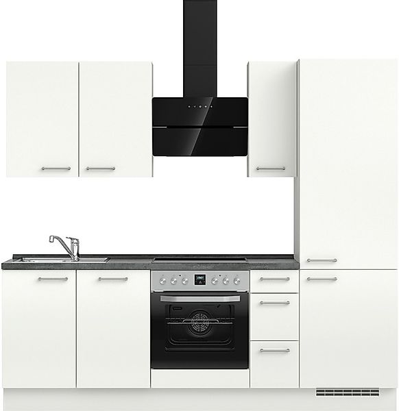 nobilia® Küchenzeile »"Laser II", Ausrichtung wählbar, Breite 240 cm« vormo günstig online kaufen