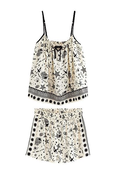 Rockett St George Pyjama Rockett St George Viskose-Trägertop und Shorts (2 günstig online kaufen